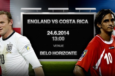Dự đoán kết quả tỉ số trận Costa Rica - Anh: 2-2